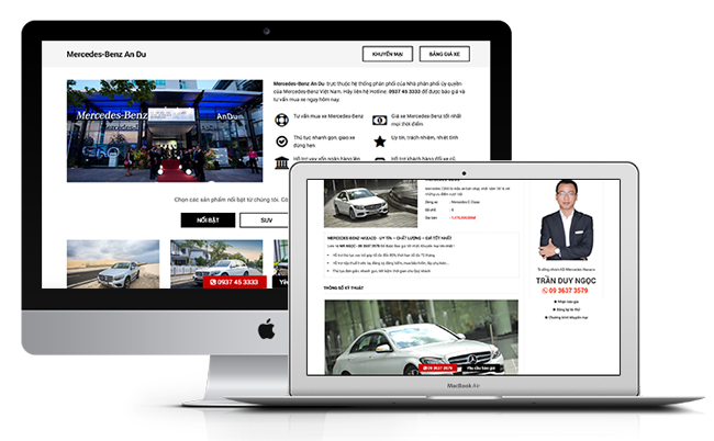Thiết kế website bán ô tô