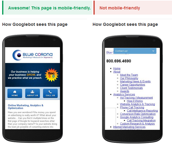 Thiết kế website có phiên bản mobile trở thành nhân tố xếp hạng quan trọng của google