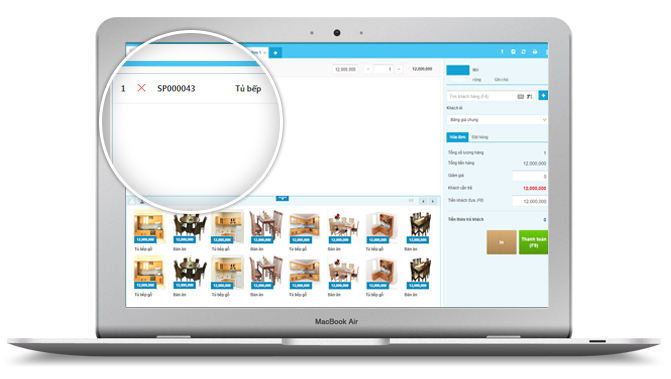 Phần mềm quản lý cửa hàng nội thất