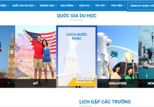 Thiết kế web du học